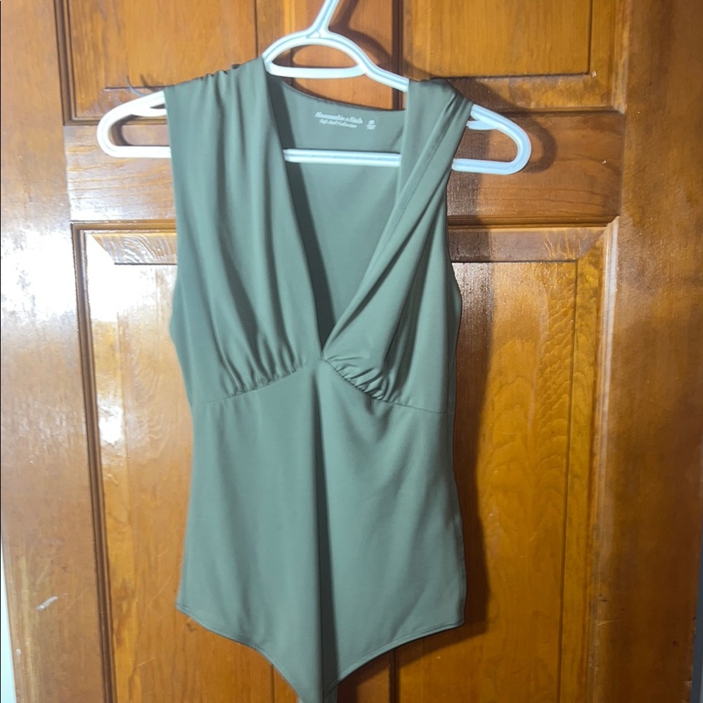 Abercrombie & Fitch Olive Bodysuit